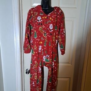The children's place one Piece hooded holiday night suit size XXX/16 5/$25